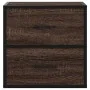 Mesitas de noche pared 2 uds color roble marrón 40x31x39,5 cm de , Mesitas de noche - Ref: Foro24-848733, Precio: 82,04 €, De...