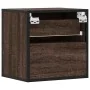 Mesitas de noche pared 2 uds color roble marrón 40x31x39,5 cm de , Mesitas de noche - Ref: Foro24-848733, Precio: 82,04 €, De...