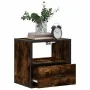 Mesita de noche de pared color roble ahumado 40x31x39,5 cm de , Mesitas de noche - Ref: Foro24-848738, Precio: 44,49 €, Descu...