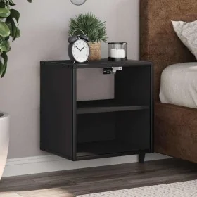 Mesita de noche de pared negra 40x31x39,5 cm by , Nightstands - Ref: Foro24-848744, Price: 33,72 €, Discount: %