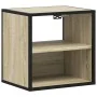 Mesita de noche de pared color roble ahumado 40x31x39,5 cm de , Mesitas de noche - Ref: Foro24-848746, Precio: 32,82 €, Descu...