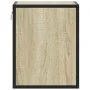 Mesita de noche de pared color roble ahumado 40x31x39,5 cm de , Mesitas de noche - Ref: Foro24-848746, Precio: 32,82 €, Descu...