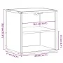 Mesita de noche de pared color roble ahumado 40x31x39,5 cm de , Mesitas de noche - Ref: Foro24-848746, Precio: 32,82 €, Descu...