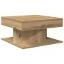 Mesa de centro madera ingeniería roble artisan 55x55x30 cm by , Coffee table - Ref: Foro24-856633, Price: 48,55 €, Discount: %