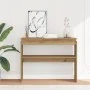 Mesa consola madera de ingeniería roble artesanal 102x30x80 cm by , Side tables - Ref: Foro24-856627, Price: 55,26 €, Discoun...