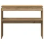 Mesa consola madera de ingeniería roble artesanal 102x30x80 cm by , Side tables - Ref: Foro24-856627, Price: 55,26 €, Discoun...