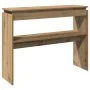 Mesa consola madera de ingeniería roble artesanal 102x30x80 cm by , Side tables - Ref: Foro24-856627, Price: 55,26 €, Discoun...