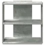 Librería de 3 niveles madera gris hormigón 60x30x60 cm de , Librerías y estanterías - Ref: Foro24-860250, Precio: 35,45 €, De...