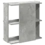 Librería de 3 niveles madera gris hormigón 60x30x60 cm de , Librerías y estanterías - Ref: Foro24-860250, Precio: 35,45 €, De...
