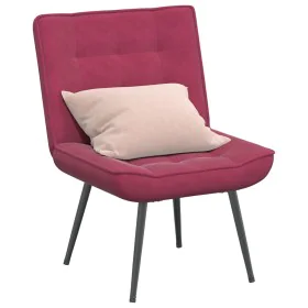 Sillón de relax terciopelo rojo vino 64x74x84 cm von , Stühle - Ref: Foro24-4012321, Preis: 91,46 €, Rabatt: %
