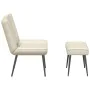 Sillón de relax con taburete terciopelo crema von , Stühle - Ref: Foro24-4012335, Preis: 89,54 €, Rabatt: %