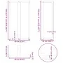 Patas de mesa bar forma T 2 uds acero blanco 60x35x(110-111) cm de , Patas para mesas - Ref: Foro24-4013105, Precio: 145,05 €...