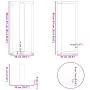 Patas de mesa de bar forma T 2 uds acero blanco 50x35x(90-91)cm de , Patas para mesas - Ref: Foro24-4013077, Precio: 130,75 €...