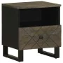 Mesita de noche de madera maciza de mango negra 40x33x46 cm by , Nightstands - Ref: Foro24-4017690, Price: 61,77 €, Discount: %
