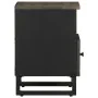 Mesita de noche de madera maciza de mango negra 40x33x46 cm by , Nightstands - Ref: Foro24-4017690, Price: 61,77 €, Discount: %
