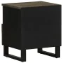 Mesita de noche de madera maciza de mango negra 40x33x46 cm by , Nightstands - Ref: Foro24-4017690, Price: 61,77 €, Discount: %