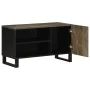 Mueble de TV madera maciza de mango negro 80x33x46 cm de , Almacenamiento para CD y DVD - Ref: Foro24-4017699, Precio: 74,98 ...