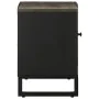 Mueble de TV madera maciza de mango negro 80x33x46 cm de , Almacenamiento para CD y DVD - Ref: Foro24-4017699, Precio: 74,98 ...
