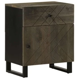 Mesita de noche madera maciza de mango negra 50x33x60 cm by , Nightstands - Ref: Foro24-4017692, Price: 79,18 €, Discount: %