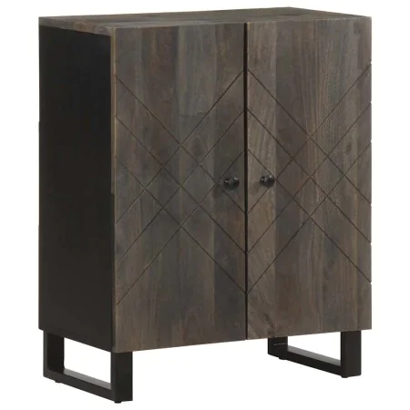 Aparador negro 60x33x75 cm madera maciza mango de , Taquillas y armarios de almacenamiento - Ref: Foro24-4017686, Precio: 103...