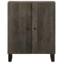 Aparador negro 60x33x75 cm madera maciza mango de , Taquillas y armarios de almacenamiento - Ref: Foro24-4017686, Precio: 103...