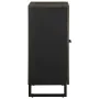 Aparador negro 60x33x75 cm madera maciza mango de , Taquillas y armarios de almacenamiento - Ref: Foro24-4017686, Precio: 103...