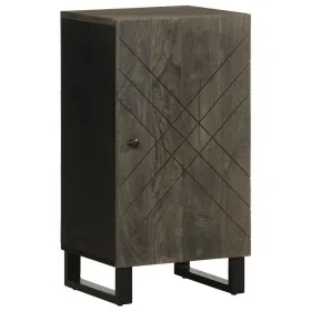 Aparador negro 40x33x75 cm madera maciza mango by , CD and DVD storage - Ref: Foro24-4017708, Price: 69,44 €, Discount: %