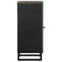 Aparador negro 40x33x75 cm madera maciza mango by , CD and DVD storage - Ref: Foro24-4017708, Price: 69,44 €, Discount: %