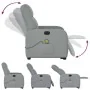 Sillón de masaje eléctrico reclinable elevable tela gris claro de , Sillones - Ref: Foro24-3303002, Precio: 334,71 €, Descuen...