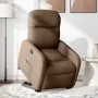 Sillón reclinable elevable de tela marrón de , Sillones - Ref: Foro24-3302976, Precio: 264,37 €, Descuento: %
