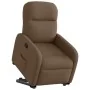Sillón reclinable elevable de tela marrón de , Sillones - Ref: Foro24-3302976, Precio: 264,37 €, Descuento: %