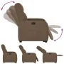 Sillón reclinable elevable de tela marrón de , Sillones - Ref: Foro24-3302976, Precio: 264,37 €, Descuento: %