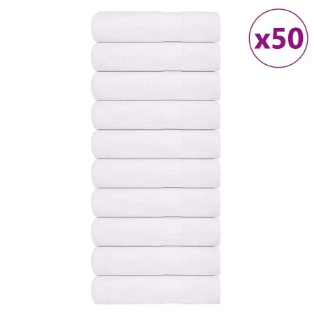 Toallas de mano 50 piezas blanco 50x100cm 360 g/m² 100% algodón de , Toallas - Ref: Foro24-136652, Precio: 172,93 €, Descuent...