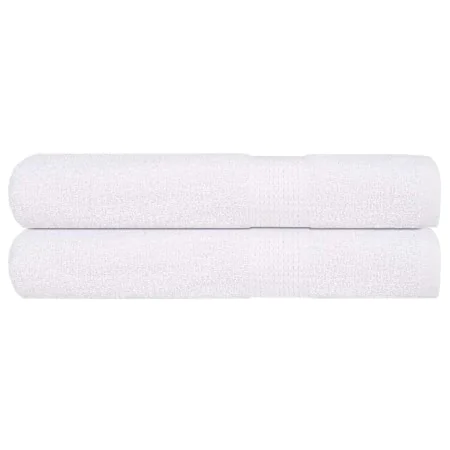 Toallas 2 uds 100% algodón blanco 100x200 cm 600 gsm de , Toallas - Ref: Foro24-136665, Precio: 37,53 €, Descuento: %