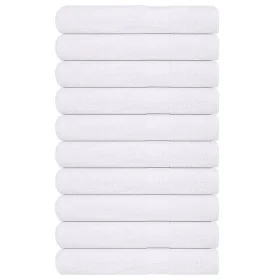 Toallas 10 uds 100% algodón blanco 100x200 cm 600 gsm de , Toallas - Ref: Foro24-136667, Precio: 161,72 €, Descuento: %