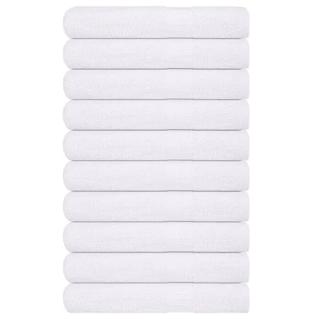 Toallas 10 uds 100% algodón blanco 100x200 cm 600 gsm de , Toallas - Ref: Foro24-136667, Precio: 161,72 €, Descuento: %