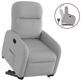 Sillón reclinable elevable de tela gris nube by , Armchairs - Ref: Foro24-3302981, Price: 266,14 €, Discount: %