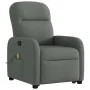 Silla de masaje reclinable de pie de tela gris oscuro de , Sillones - Ref: Foro24-3302983, Precio: 299,84 €, Descuento: %