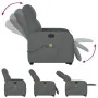 Silla de masaje reclinable de pie de tela gris oscuro de , Sillones - Ref: Foro24-3302983, Precio: 299,84 €, Descuento: %