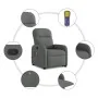 Silla de masaje reclinable de pie de tela gris oscuro de , Sillones - Ref: Foro24-3302983, Precio: 299,84 €, Descuento: %
