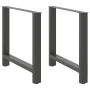 Patas de mesa de centro antracita 2 uds 70x(72-73) cm acero de , Patas para mesas - Ref: Foro24-4013310, Precio: 92,99 €, Des...