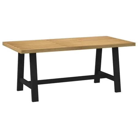 Mesa comedor NOAIN patas forma A madera maciza pino 180x90x75cm by , Kitchen and dining tables - Ref: Foro24-4100045, Price: ...