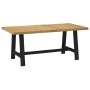 Mesa comedor NOAIN patas forma A madera maciza pino 180x90x75cm by , Kitchen and dining tables - Ref: Foro24-4100045, Price: ...