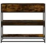 Mesa consola de madera de ingeniería roble ahumado 90x35x80 cm by , Side tables - Ref: Foro24-849181, Price: 80,76 €, Discoun...