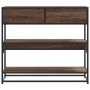Mesa consola madera de ingeniería marrón roble 90x35x80 cm by , Side tables - Ref: Foro24-849183, Price: 85,86 €, Discount: %