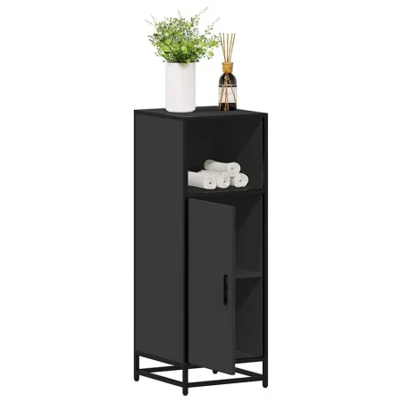 Armario de baño madera contrachapada negro 35x37,5x100 cm de , Muebles de baño - Ref: Foro24-849239, Precio: 79,19 €, Descuen...