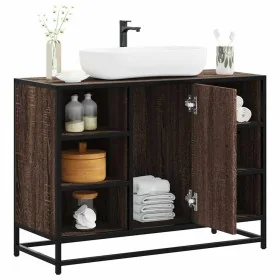 Armario lavabo baño madera ingeniería roble marrón 80x33x60 cm de , Muebles de baño - Ref: Foro24-849293, Precio: 78,60 €, De...