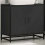 Mueble baño para lavabo madera ingeniería negro 65 x 33 x 60 cm de , Muebles de baño - Ref: Foro24-849264, Precio: 69,55 €, D...