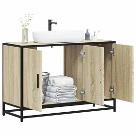 Armario lavabo baño madera ingeniería roble sonoma 90x33x60 cm de , Muebles de baño - Ref: Foro24-849270, Precio: 82,81 €, De...