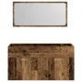 Mueble de baño con espejo de madera antigua madera ingeniería de , Muebles de baño - Ref: Foro24-856381, Precio: 91,16 €, Des...